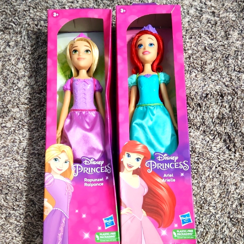 NWT 2 Disney Barbie Dolls
